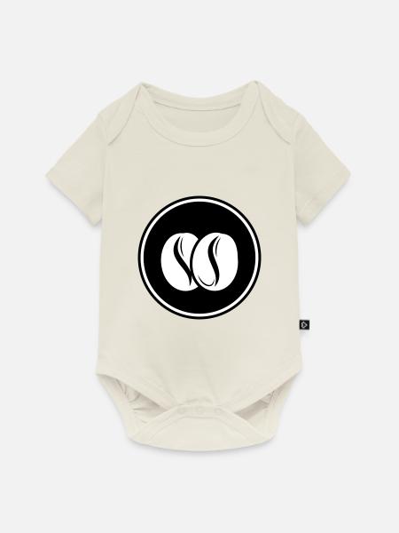 Kaffeebohne Symbol - Baby Premium Kurzarmbody - Naturweiß
