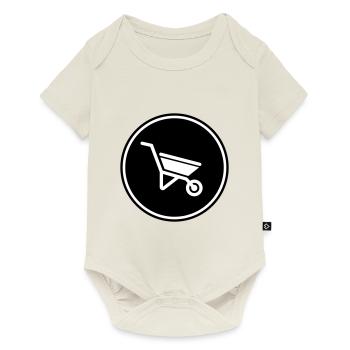 Wheelbarrow symbol - Baby Premium short-sleeve bodysuit - off white - Front