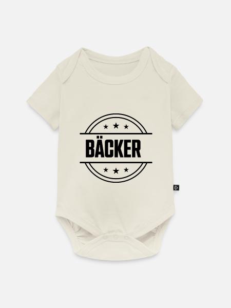 Bäcker Beruf - Baby Premium Kurzarmbody - Naturweiß