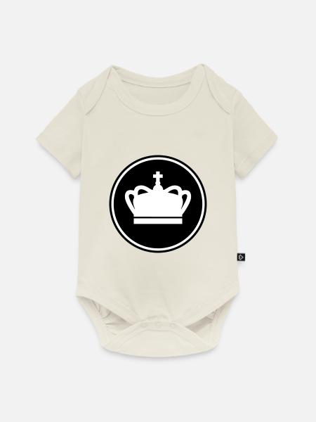 Krone - Baby Premium Kurzarmbody - Naturweiß