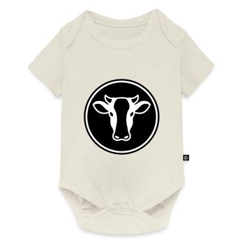 Tête de vache - Body à manches courtes Premium Bébé - blanc cassé - Devant