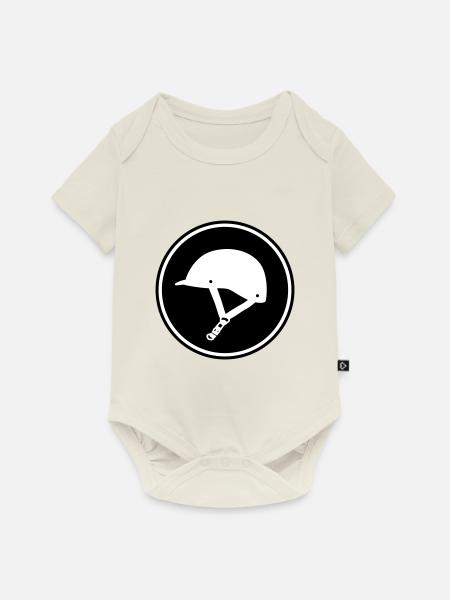 Reiterhut icon - Baby Premium Kurzarmbody - Naturweiß