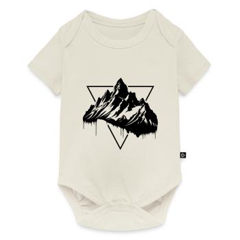 Mountains Symbol Silhouette Nature - Baby Premium short-sleeve bodysuit - off white - Front