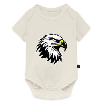 Eagle Head Silhouette - Baby Premium short-sleeve bodysuit - off white - Front