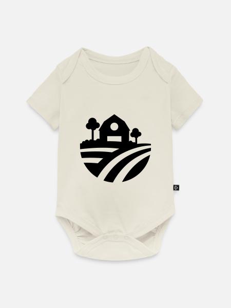 Farm Ernte icon - Baby Premium Kurzarmbody - Naturweiß