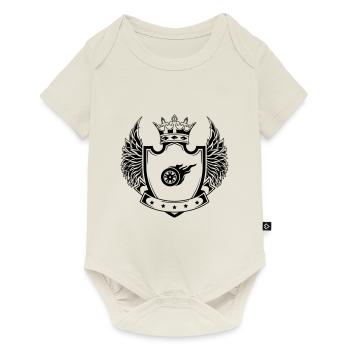 Armoiries de Tire Fire - Body à manches courtes Premium Bébé - blanc cassé - Devant