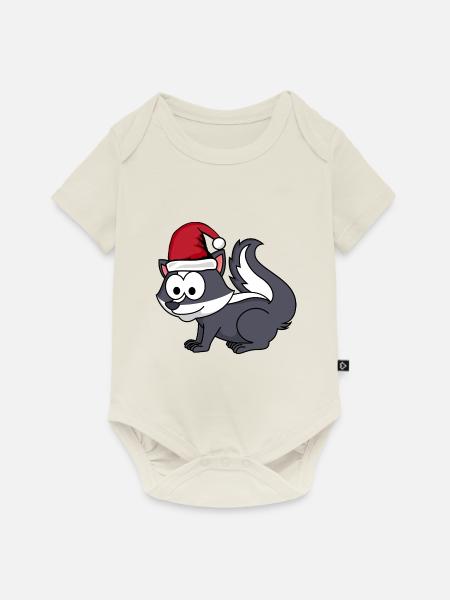Stinker Comic Weihnachten - Baby Premium Kurzarmbody - Naturweiß
