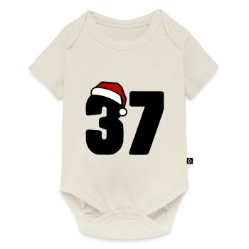37 Numéro Noël - Body à manches courtes Premium Bébé - blanc cassé - Devant