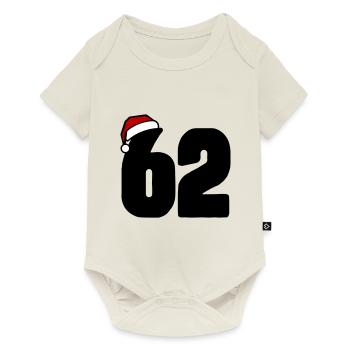 62 Numéro Noël - Body à manches courtes Premium Bébé - blanc cassé - Devant