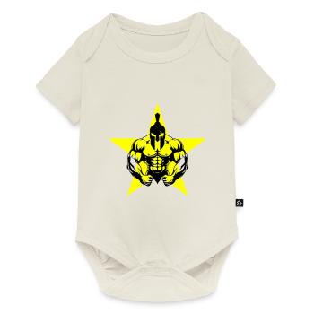 Spartan Bodybuilder Muscles - Baby Premium short-sleeve bodysuit - off white - Front