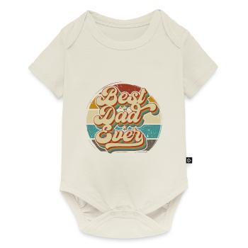 Meilleur cadeau de papa de la fête des pères - Body à manches courtes Premium Bébé - blanc cassé - Devant