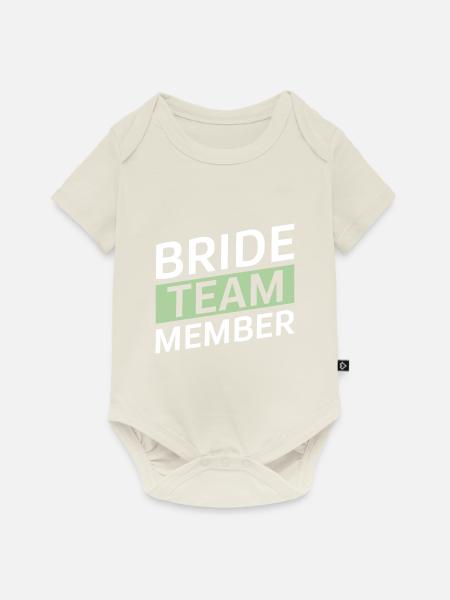 Bride Team - Baby Premium Kurzarmbody - Naturweiß