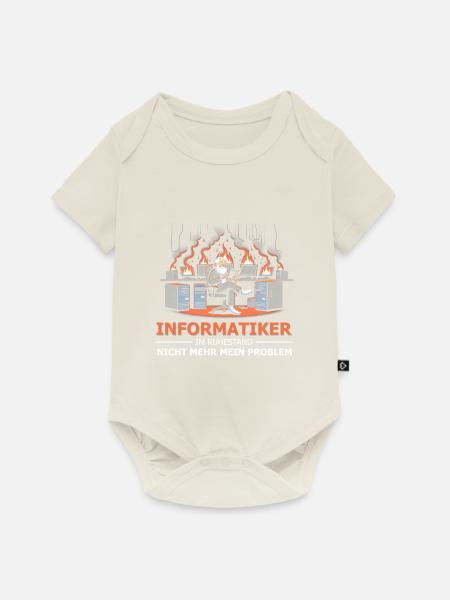 Informatiker Ruhestand Rentner - Baby Premium Kurzarmbody - Naturweiß