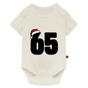 65 Number Christmas - Baby Premium short-sleeve bodysuit - off white - Front