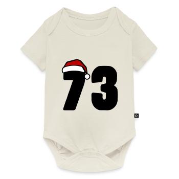 73 Numéro Noël - Body à manches courtes Premium Bébé - blanc cassé - Devant