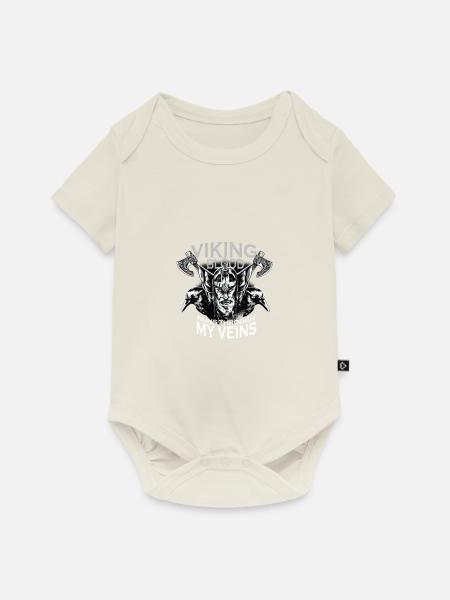 Wikinger Blut - Baby Premium Kurzarmbody - Naturweiß