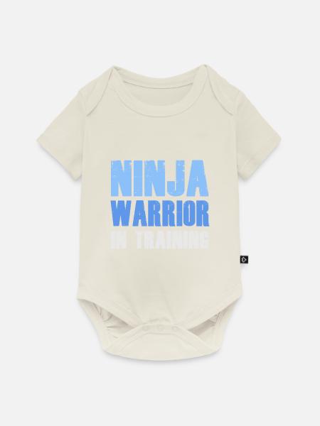 Ninja Warrior In Training - Baby Premium Kurzarmbody - Naturweiß