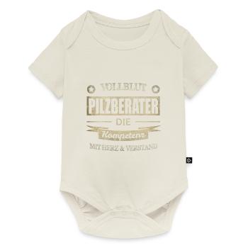 Pilzberater Spruch - Baby Premium Kurzarmbody - Naturweiß - Vorne