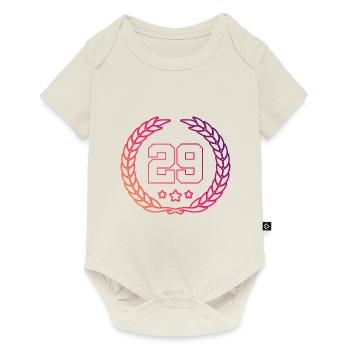 29 Couronne numérique - Body à manches courtes Premium Bébé - blanc cassé - Devant