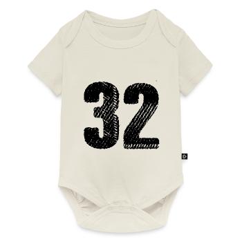 32 number jersey - Baby Premium short-sleeve bodysuit - off white - Front