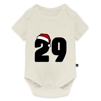 29 Numéro Noël - Body à manches courtes Premium Bébé - blanc cassé - Devant