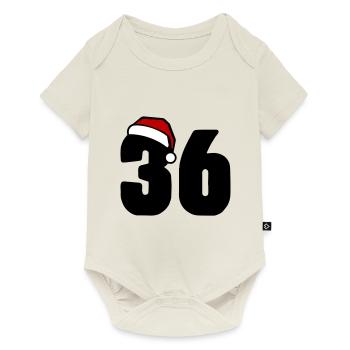 36 Number Christmas - Baby Premium short-sleeve bodysuit - off white - Front