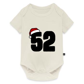 52 Numéro Noël - Body à manches courtes Premium Bébé - blanc cassé - Devant