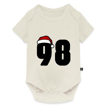 98 Numéro Noël - Body à manches courtes Premium Bébé - blanc cassé - Devant