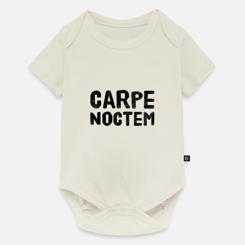 Carpe Noctem - Body à manches courtes Premium Bébé - blanc cassé