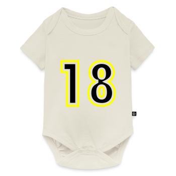 18 Number College - Baby Premium short-sleeve bodysuit - off white - Front