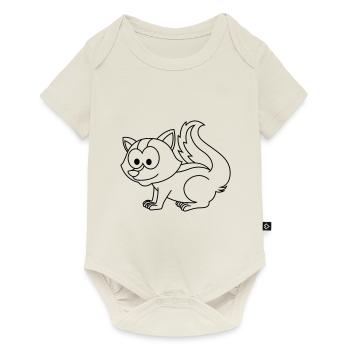 Stinker Comic Tier - Baby Premium Kurzarmbody - Naturweiß - Vorne