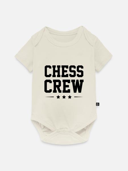 Chess Crew - Baby Premium Kurzarmbody - Naturweiß