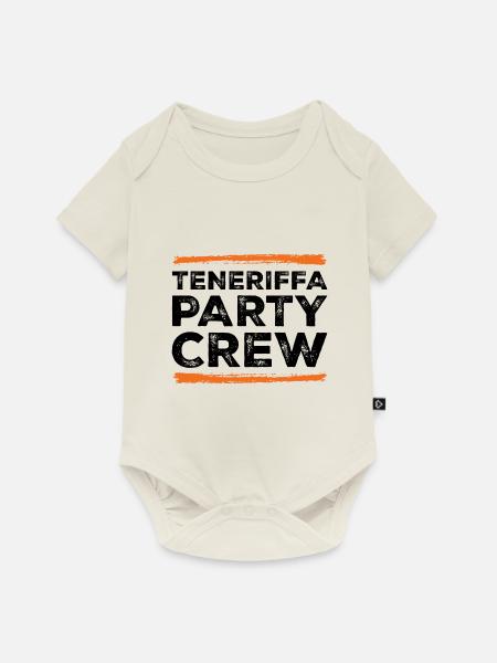 Teneriffa Party Crew - Baby Premium Kurzarmbody - Naturweiß