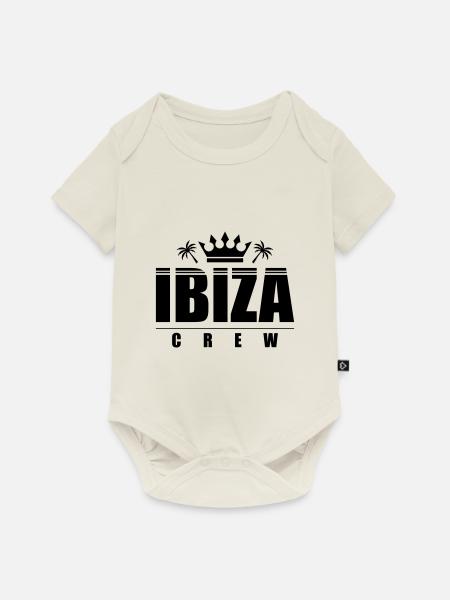 Ibiza Crew - Baby Premium Kurzarmbody - Naturweiß