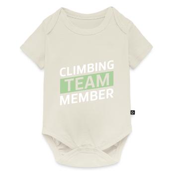 Climbing Team - Baby Premium Kurzarmbody - Naturweiß - Vorne