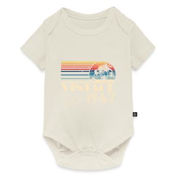 1947 Vintage Birthday Retro Vintage Gift - Baby Premium short-sleeve bodysuit - off white - Front