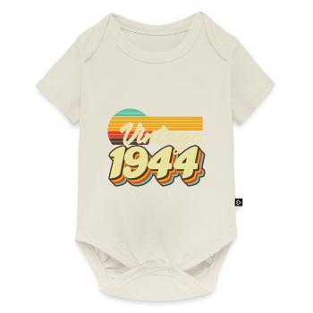 1944 Birthday born in 1944 Retro Vintage - Baby Premium short-sleeve bodysuit - off white - Front