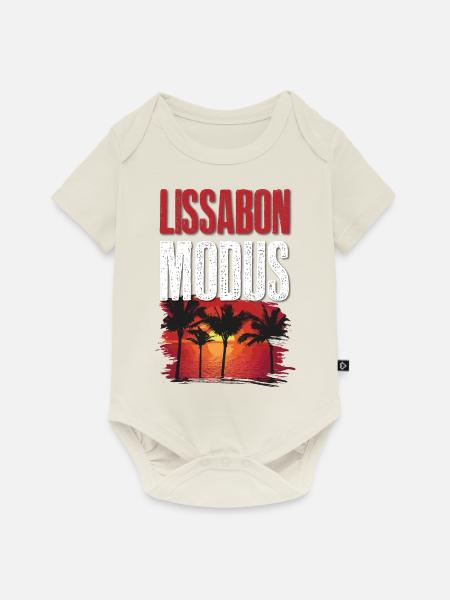 Lissabon Modus - Baby Premium Kurzarmbody - Naturweiß