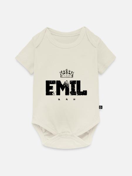 Emil - Baby Premium Kurzarmbody - Naturweiß