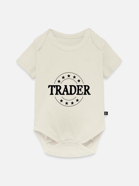 Trader Beruf - Baby Premium Kurzarmbody - Naturweiß