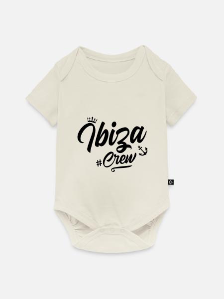 Ibiza Crew - Baby Premium Kurzarmbody - Naturweiß