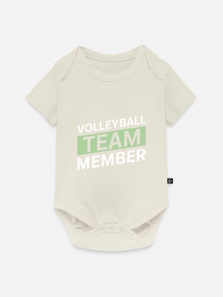 Volleyball Team - Baby Premium Kurzarmbody - Naturweiß
