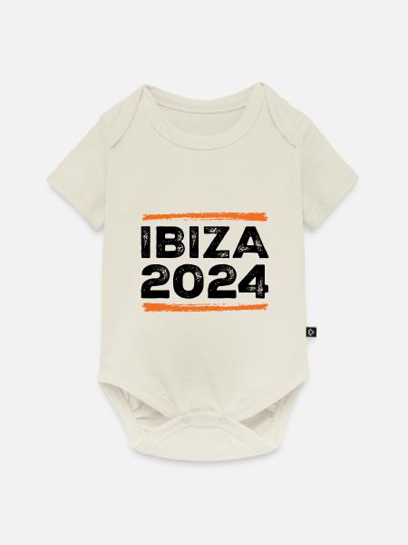 Ibiza 2024 Spruch - Baby Premium Kurzarmbody - Naturweiß