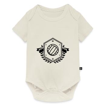 Volleyball Crest - Baby Premium short-sleeve bodysuit - off white - Front