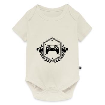 Manette de crête de jeu - Body à manches courtes Premium Bébé - blanc cassé - Devant