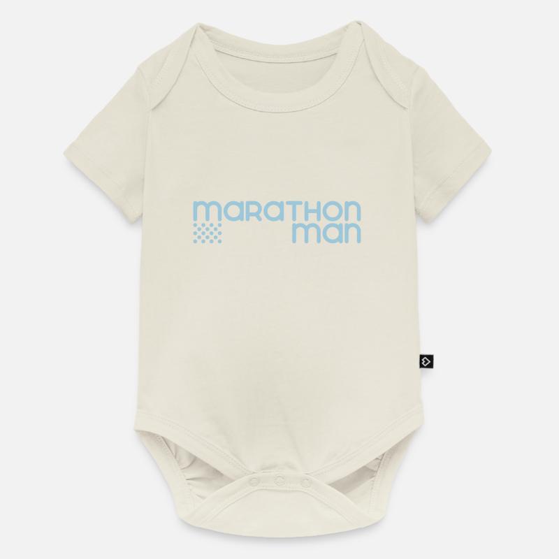 Marathon Man - Personnalisable - Body à manches courtes Premium Bébé - blanc cassé
