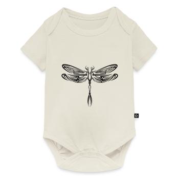 Dragon Fly Dragonfly Tribal Tattoo - Baby Premium short-sleeve bodysuit - off white - Front