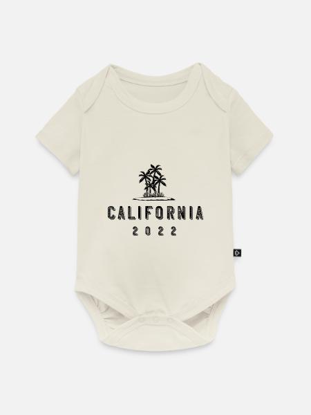 California 2022 - Baby Premium Kurzarmbody - Naturweiß
