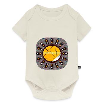 STADTMENSCH - Club WoW - Baby Premium Kurzarmbody - Naturweiß - Vorne