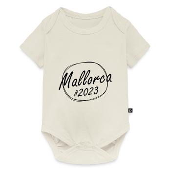 Majorque 2023 - Body à manches courtes Premium Bébé - blanc cassé - Devant